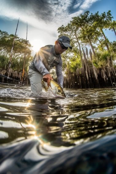 Springtime_fishing_Florida_snook_fishing_Hooking_Snook