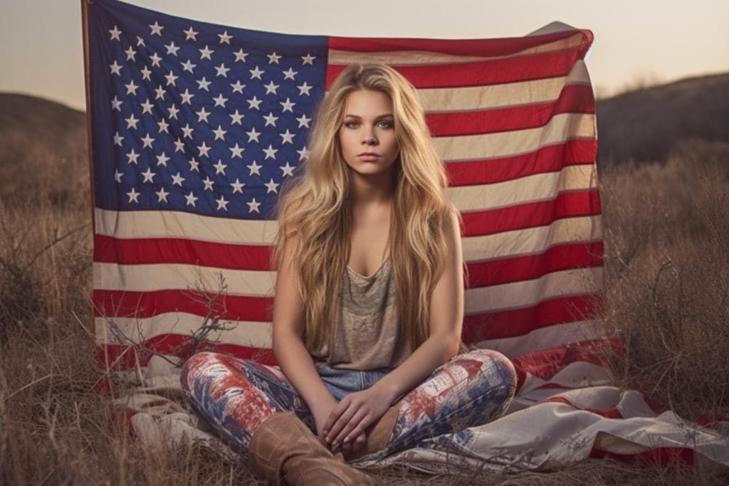 girl-sitting-in-front-of-flag_american_patriotic_photo_with_american_flag