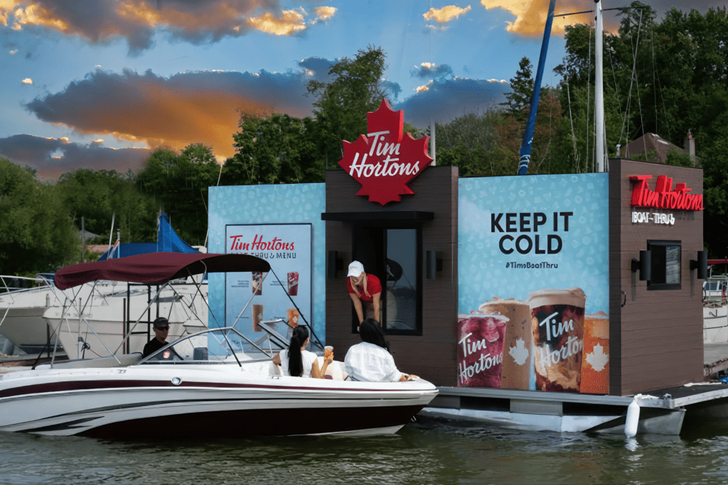 Tim-Hortons-boat-thru-from-Ontario-with-free-drinks