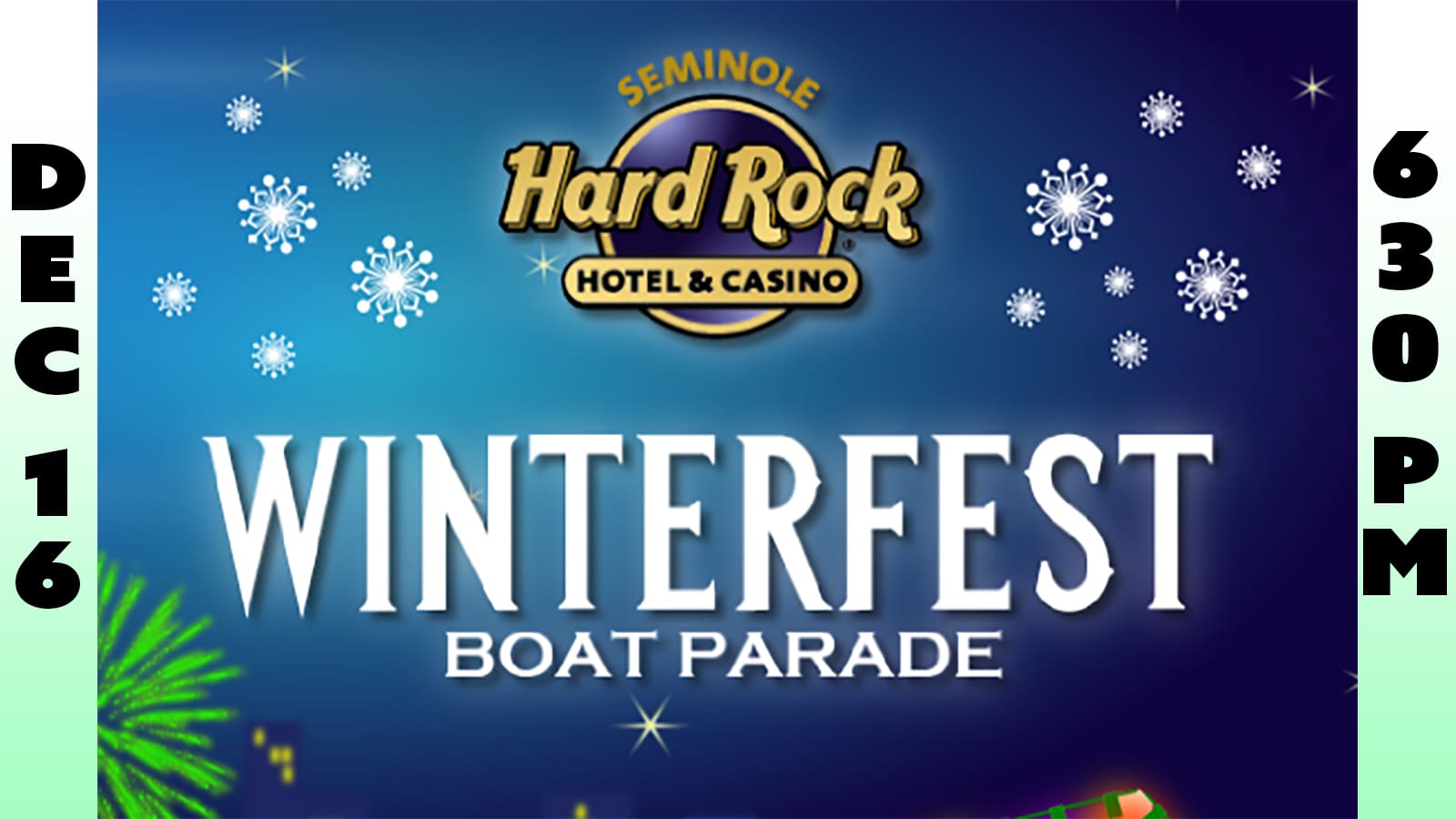 Hardrock Seminole Winterfest Boat Parade Banner