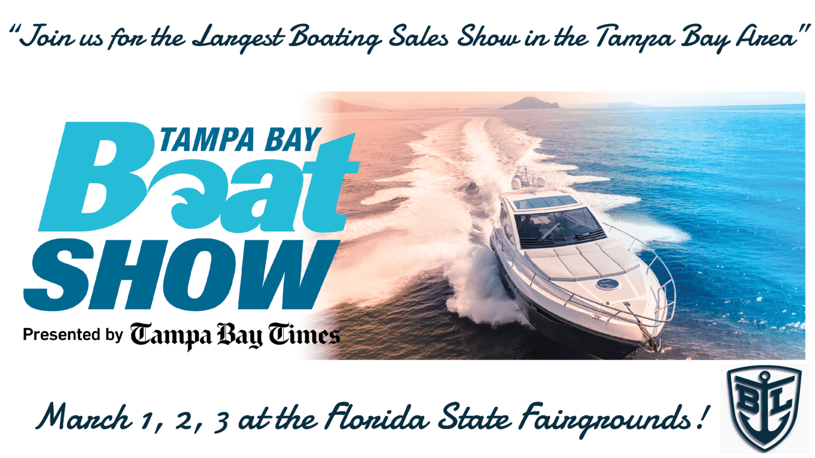 Tampa Bay Boat Show Banner March 2024