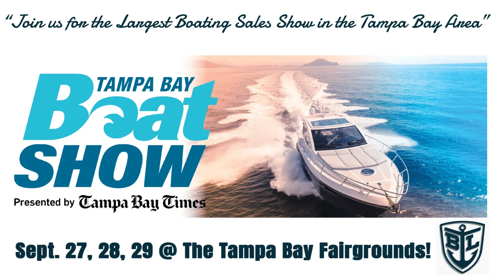 Tampa Bay Boat Show Banner September 2024