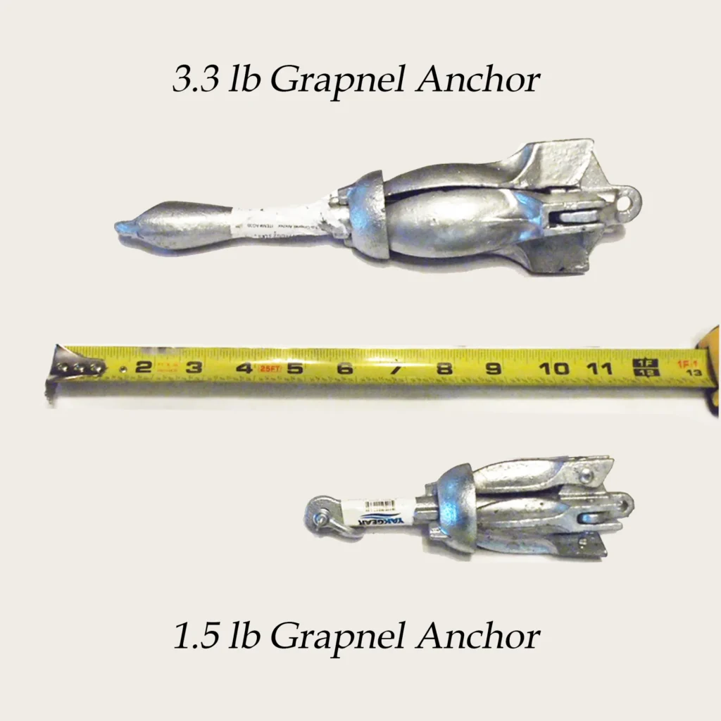 3.3lb-vs-1.5-grapnel-anchor-comparison-with-measuring-tape