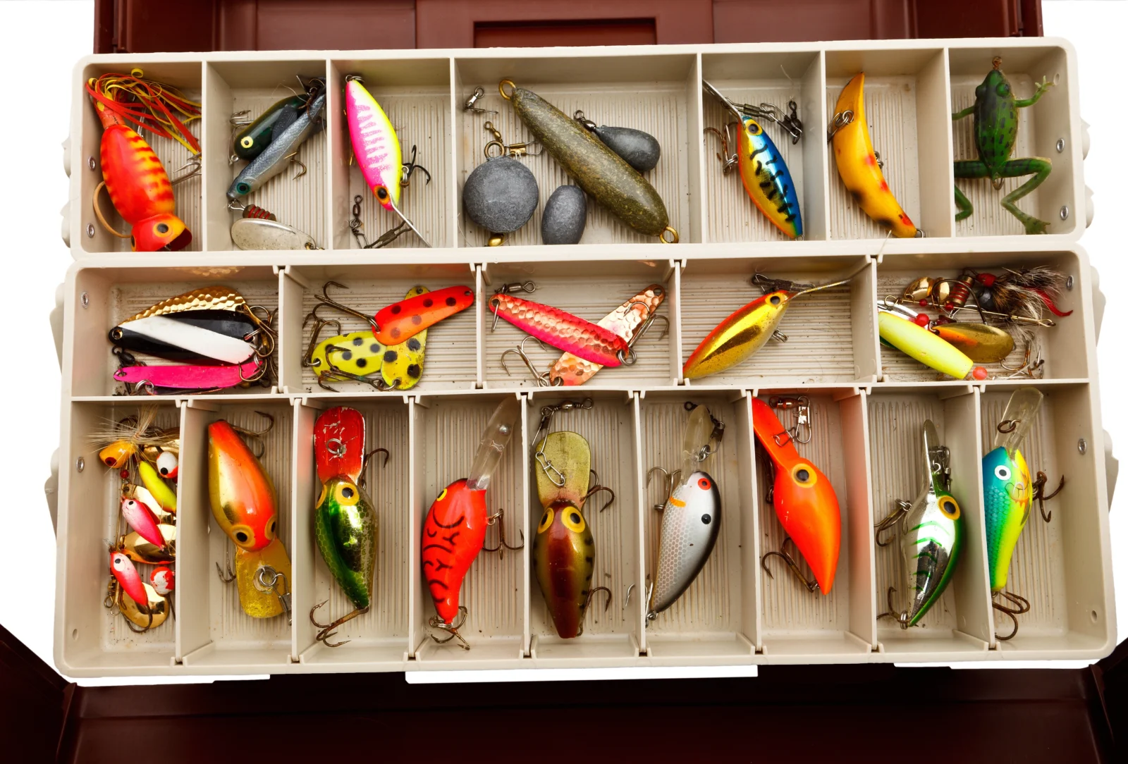 artificial lures tackle box